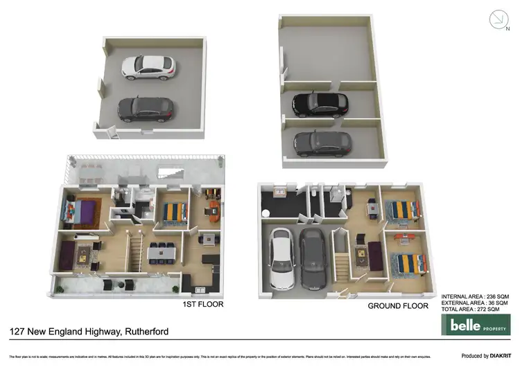 Floorplan of Homely house listing, 127 New England Highway, Rutherford NSW 2320