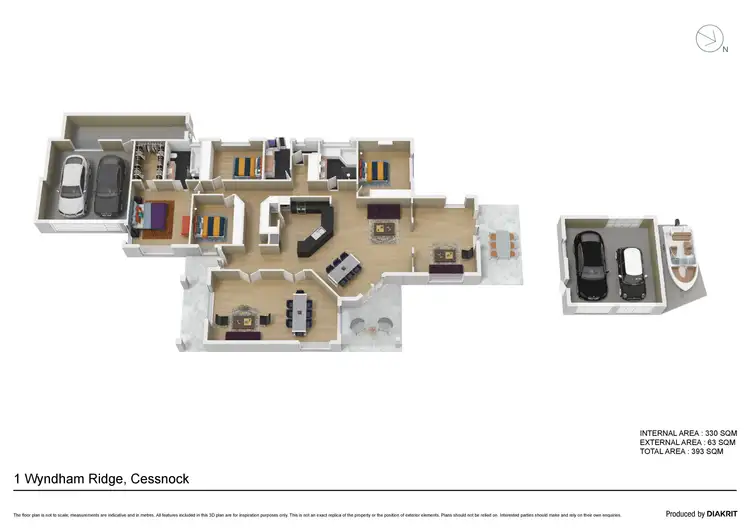 Floorplan of Homely house listing, 1 Wyndham Ridge, Cessnock NSW 2325
