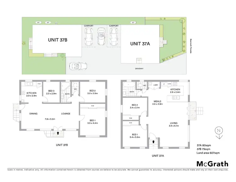 Floorplan of Homely semi-detached listing, 2/37 Beerwah Parade, Beerwah QLD 4519