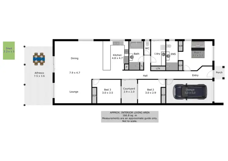 Floorplan of Homely townhouse listing, 1/24 Edward Street, Corowa NSW 2646