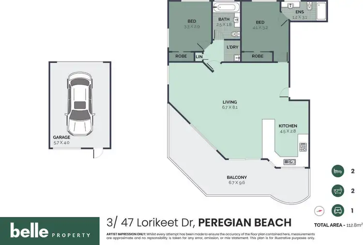 Floorplan of Homely apartment listing, 3/47 Lorikeet Drive, Peregian Beach QLD 4573