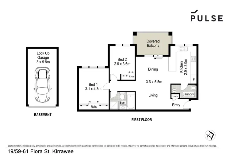 Floorplan of Homely unit listing, 19/59-61 Flora Street, Kirrawee NSW 2232