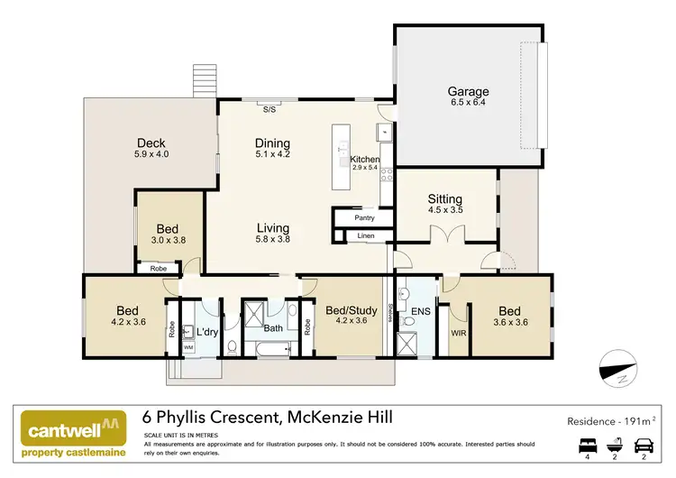 Floorplan of Homely house listing, 6 Phyllis Crescent, Mckenzie Hill VIC 3451