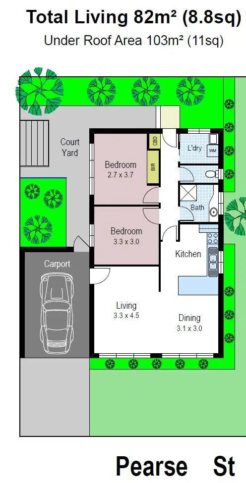 Floorplan of Homely house listing, 2/13 Rangeview Street, Warragul VIC 3820