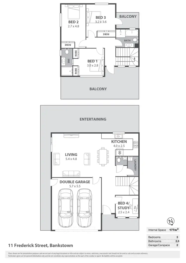 Floorplan of Homely semi-detached listing, 11 Frederick Street, Bankstown NSW 2200
