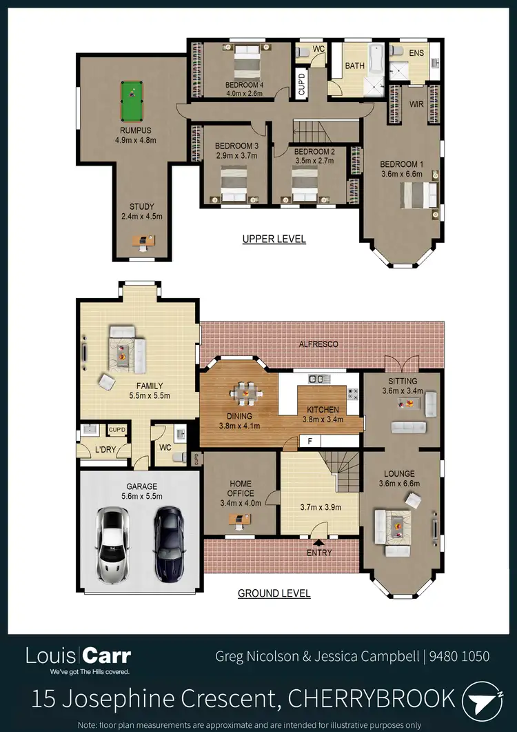 Floorplan of Homely house listing, 15 Josephine Crescent, Cherrybrook NSW 2126