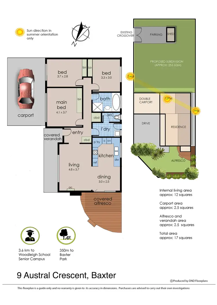 Floorplan of Homely house listing, 9 Austral Crescent, Baxter VIC 3911