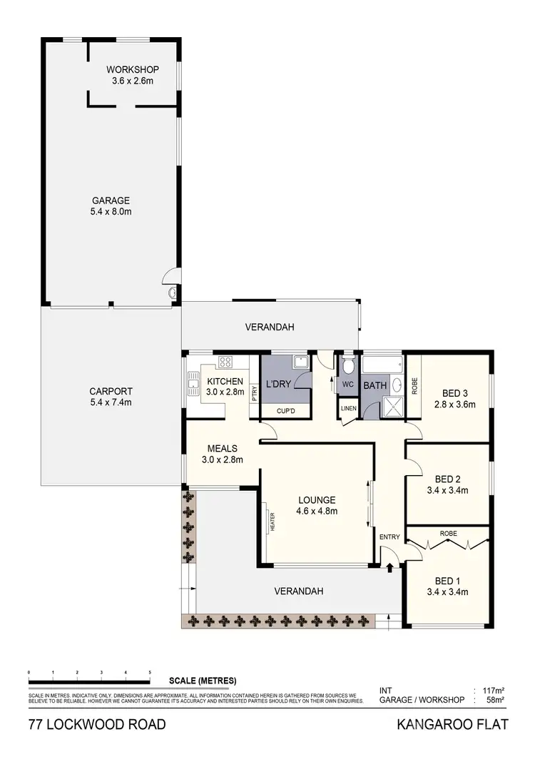 Floorplan of Homely house listing, 77 Lockwood Road, Kangaroo Flat VIC 3555