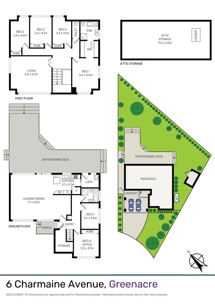 Floorplan of Homely house listing, 6 Charmaine Avenue, Greenacre NSW 2190