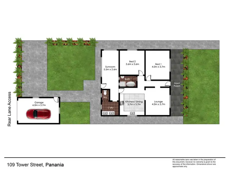 Floorplan of Homely house listing, 109 Tower Street, Panania NSW 2213