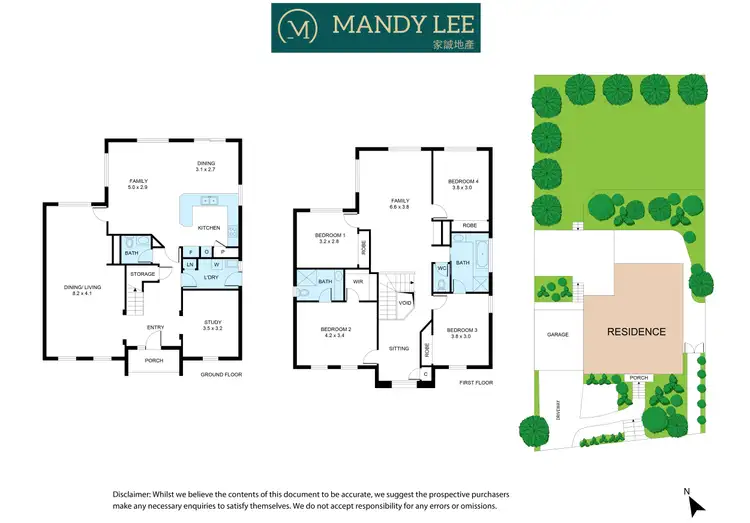 Floorplan of Homely house listing, 40 Wellington Park Drive, Warranwood VIC 3134