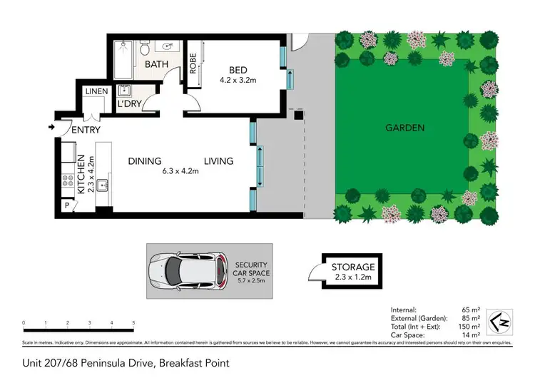 Floorplan of Homely apartment listing, 207/68 Peninsula Drive, Breakfast Point NSW 2137