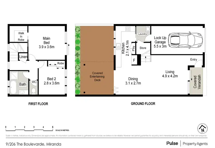 Floorplan of Homely townhouse listing, 9/206 The Boulevarde, Miranda NSW 2228