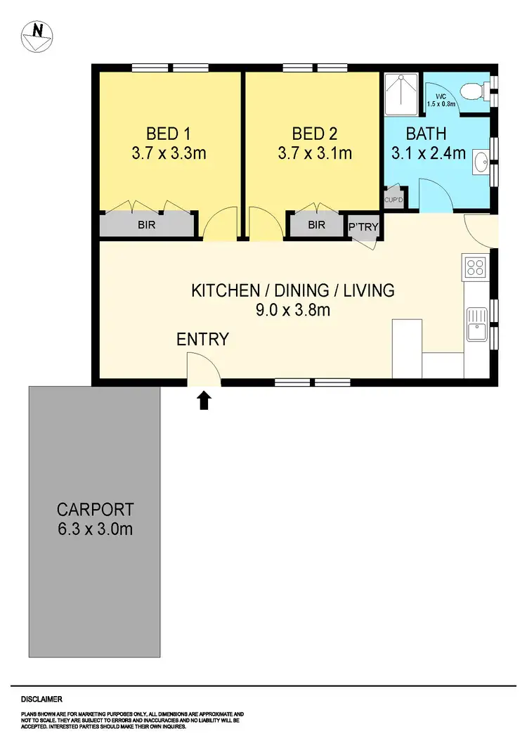 Floorplan of Homely unit listing, 6/17 Lewis Court, Sebastopol VIC 3356