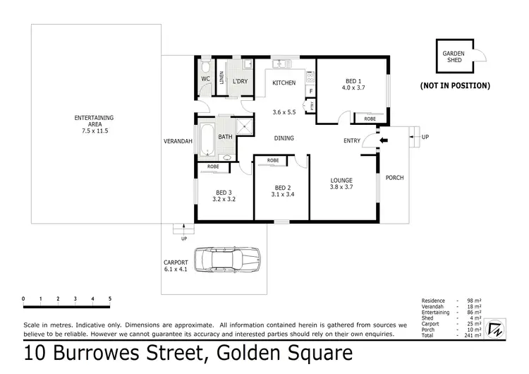 Floorplan of Homely house listing, 10 Burrowes Street, Golden Square VIC 3555