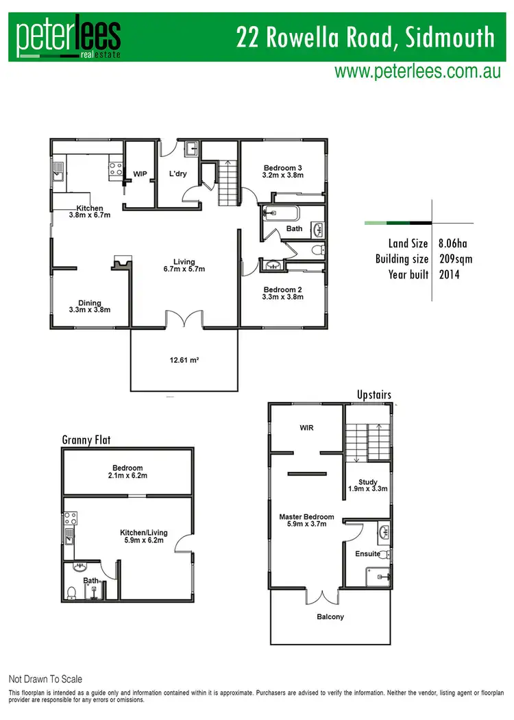 Floorplan of Homely house listing, 22 Rowella Road, Sidmouth TAS 7270