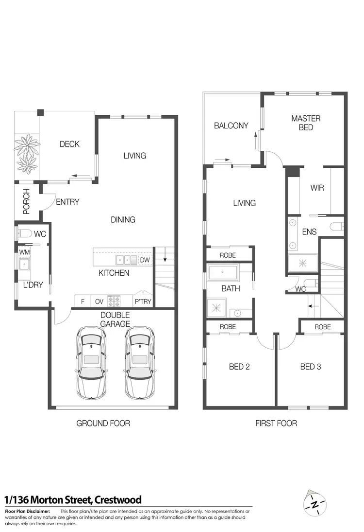 Floorplan of Homely townhouse listing, 1/24 Lorn Road, Crestwood NSW 2620