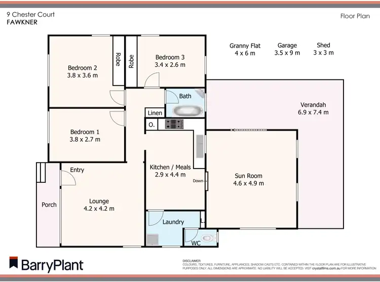 Floorplan of Homely house listing, 9 Chester Court, Fawkner VIC 3060