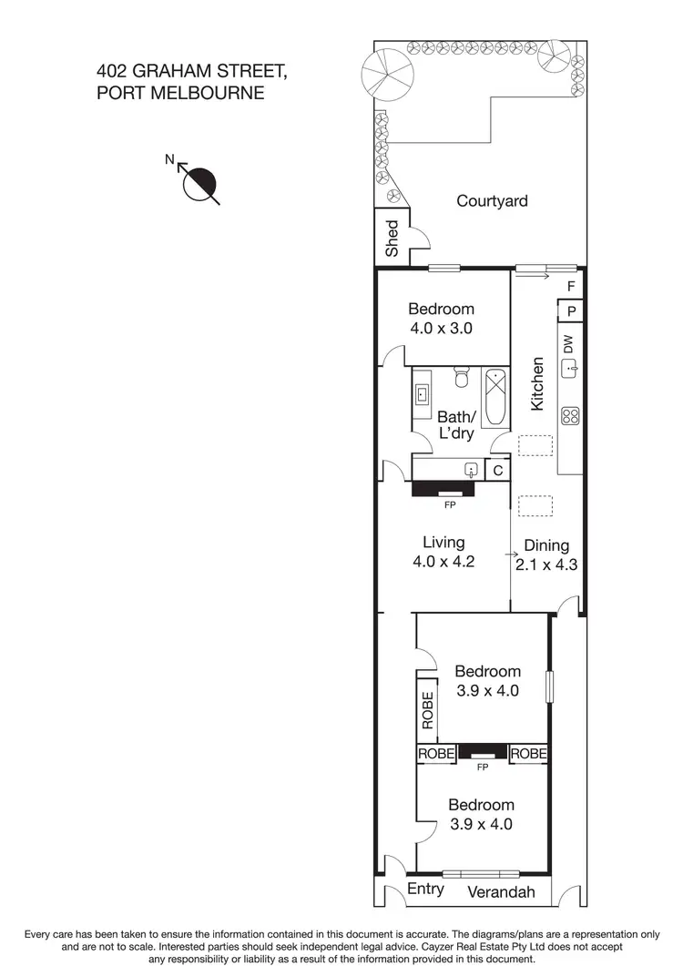 Floorplan of Homely house listing, 402 Graham Street, Port Melbourne VIC 3207