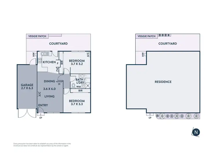 Floorplan of Homely villa listing, 3/27 Waxman Parade, Brunswick West VIC 3055