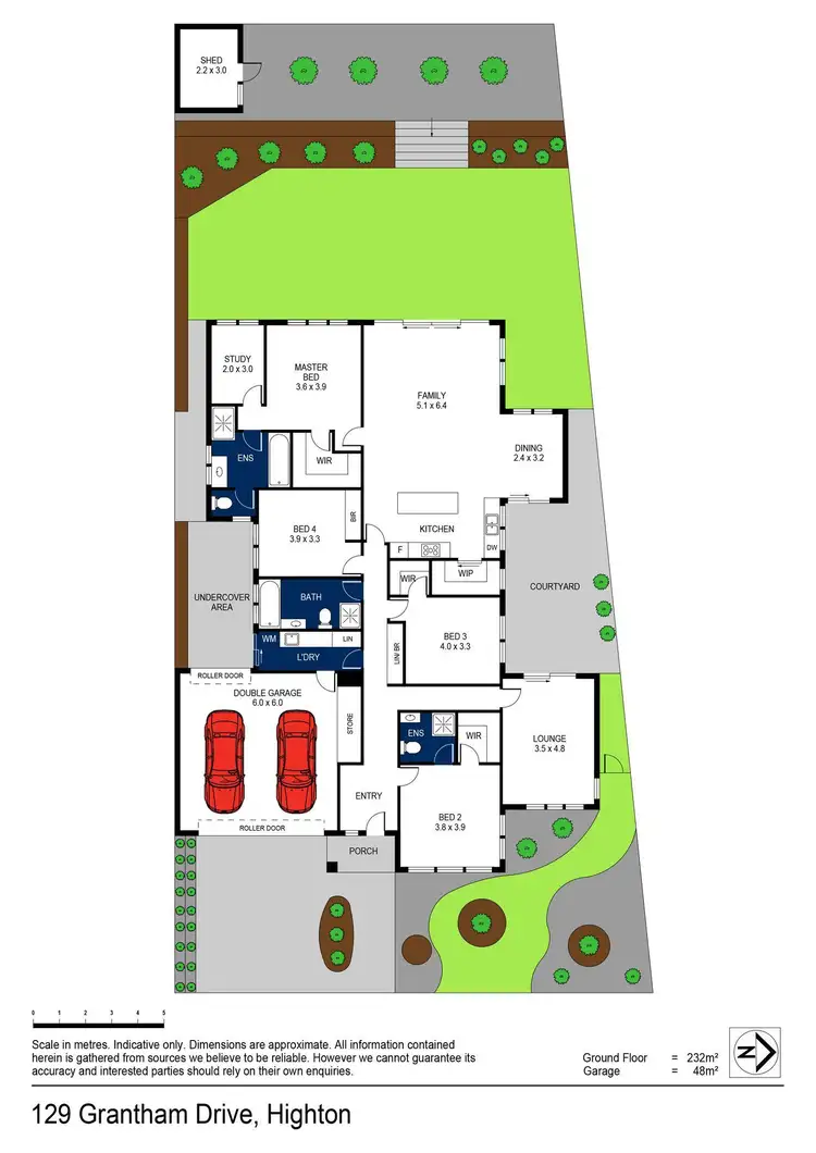 Floorplan of Homely house listing, 129 Grantham Drive, Highton VIC 3216