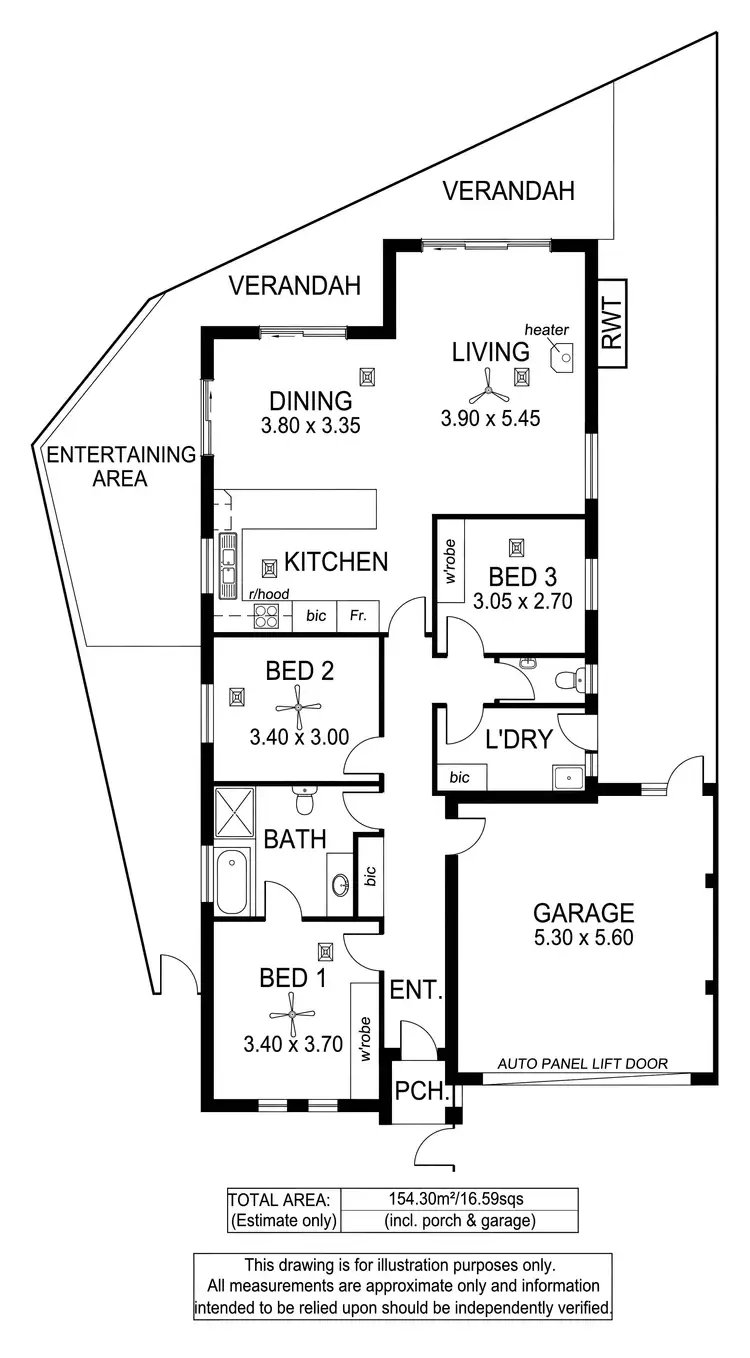 Floorplan of Homely house listing, 1/15 Parkhouse Avenue, Seaton SA 5023