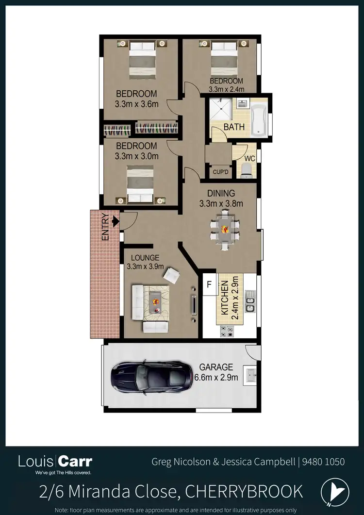 Floorplan of Homely house listing, 2/6 Miranda Close, Cherrybrook NSW 2126