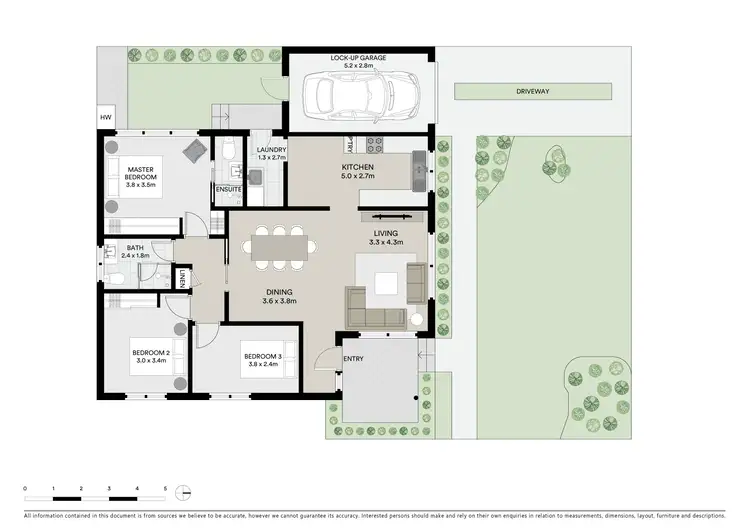 Floorplan of Homely villa listing, 1/13 Solander Street, Monterey NSW 2217