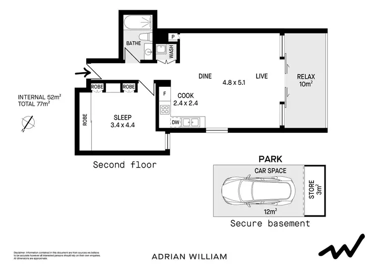 Floorplan of Homely apartment listing, 48/74 Princes Highway, St Peters NSW 2044