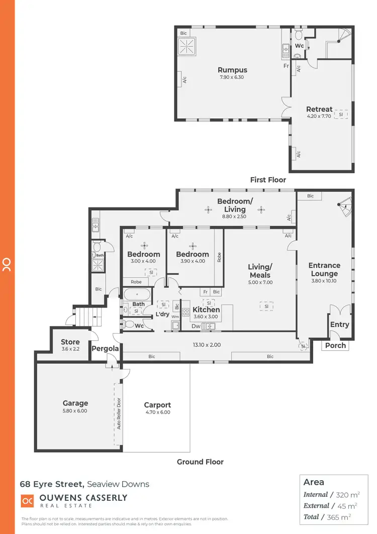 Floorplan of Homely house listing, 68 Eyre Street, Seaview Downs SA 5049