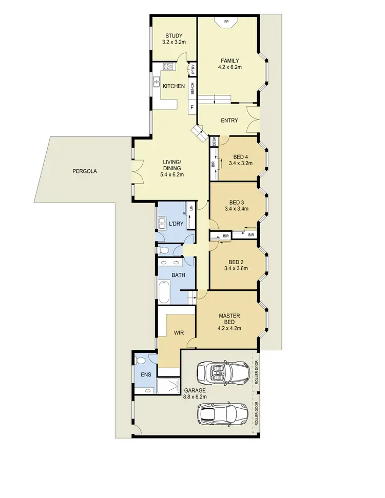 Floorplan of Homely house listing, 8 Heysham Place, Keilor Downs VIC 3038