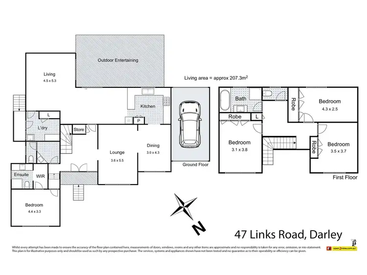 Floorplan of Homely house listing, 47 Links Road, Darley VIC 3340