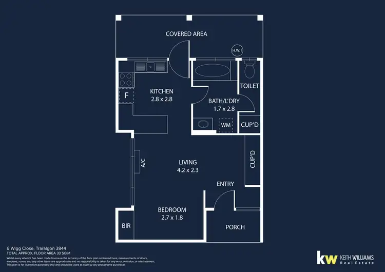 Floorplan of Homely unit listing, 6 Wigg Close, Traralgon VIC 3844