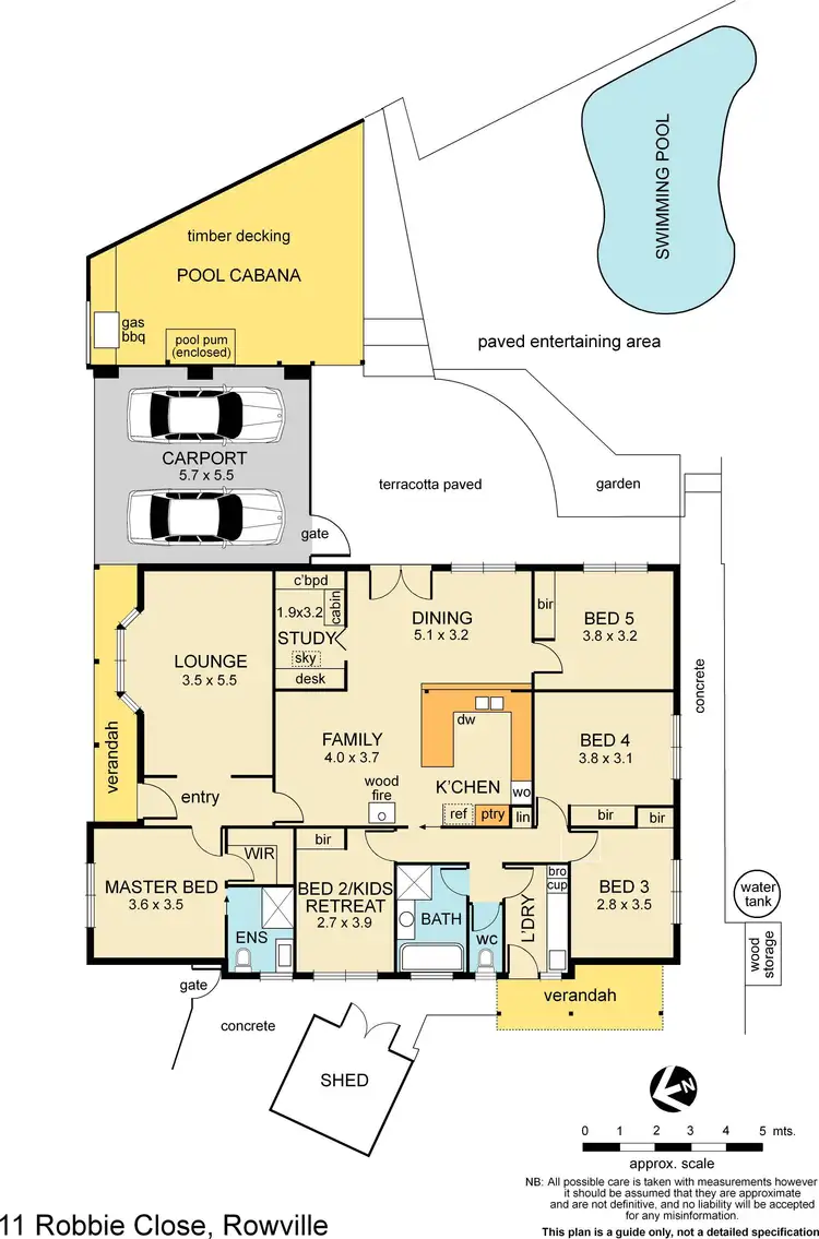 Floorplan of Homely house listing, 11 Robbie Close, Rowville VIC 3178