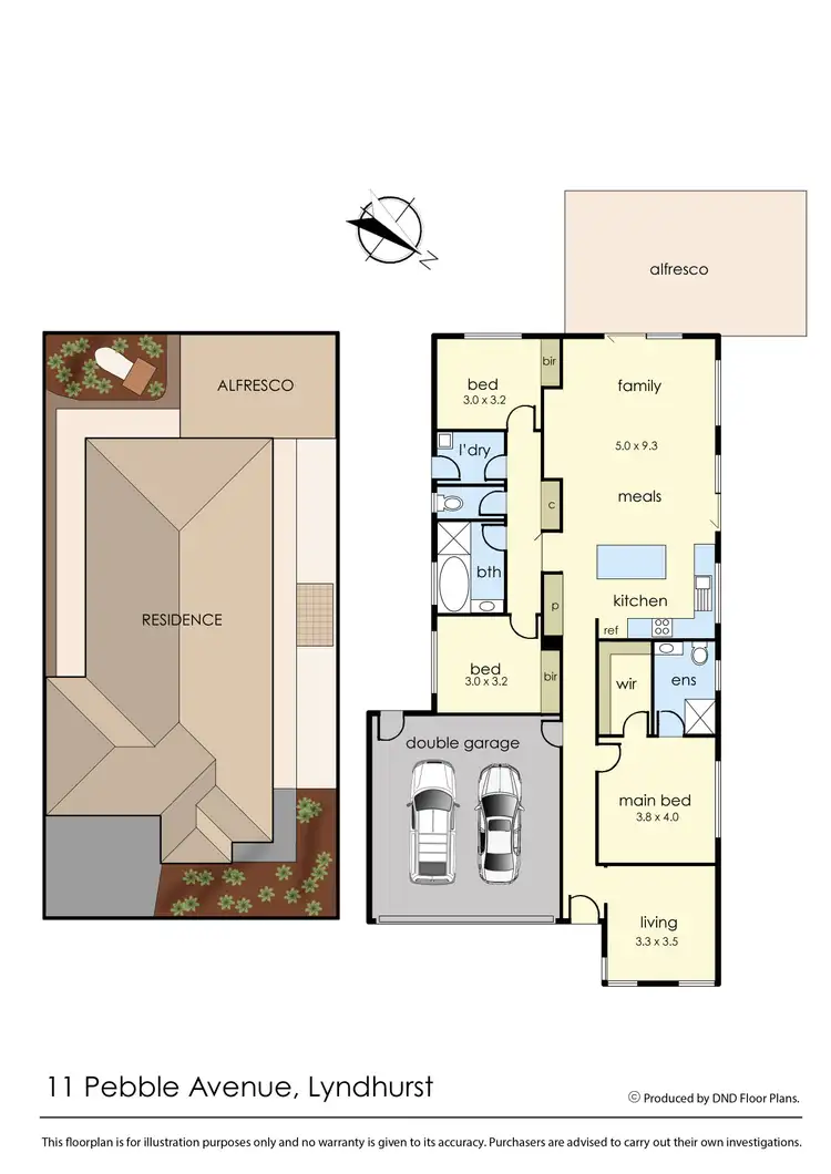 Floorplan of Homely house listing, 11 Pebble Avenue, Lyndhurst VIC 3975