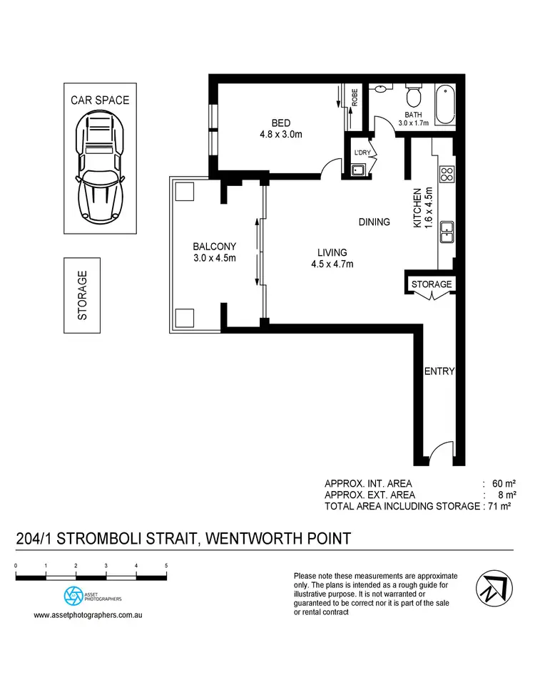 Floorplan of Homely apartment listing, 204/1 Stromboli Strait, Wentworth Point NSW 2127