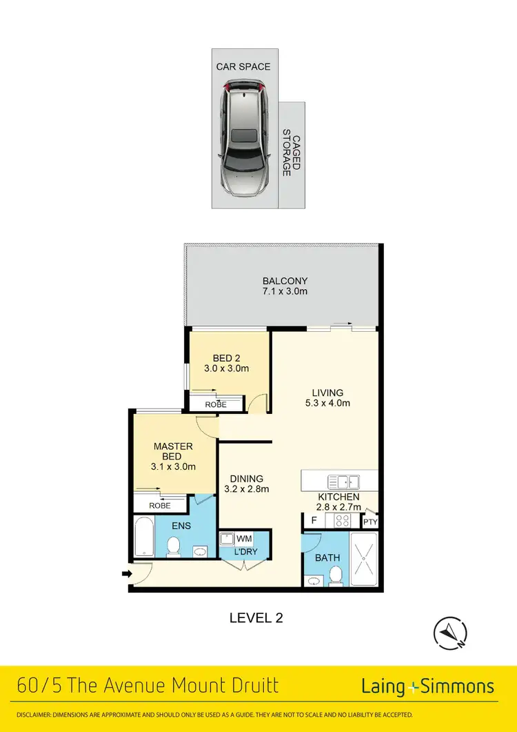 Floorplan of Homely apartment listing, 60/5-7 The Avenue, Mount Druitt NSW 2770