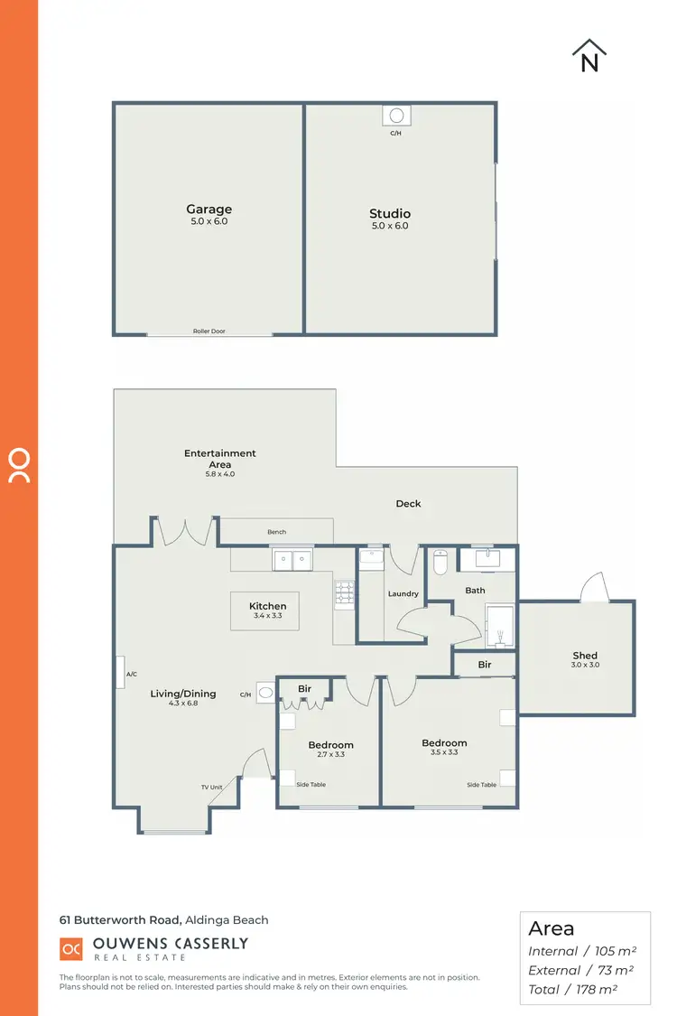 Floorplan of Homely house listing, 61 Butterworth Road, Aldinga Beach SA 5173