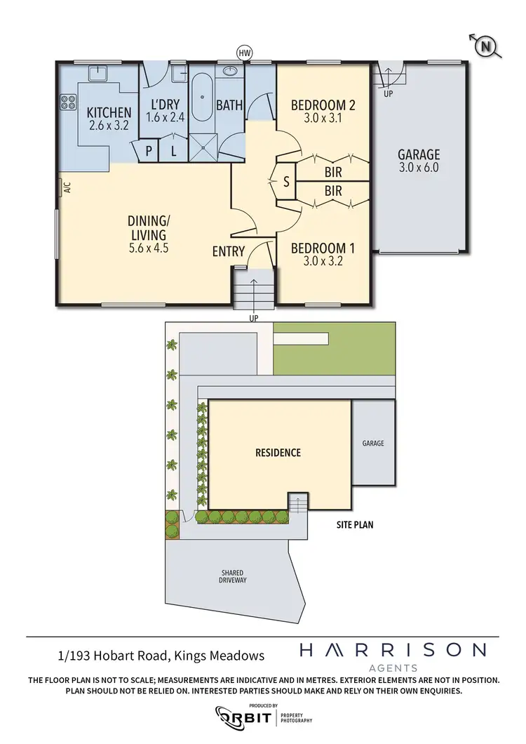 Floorplan of Homely unit listing, 1/193 Hobart Road, Kings Meadows TAS 7249