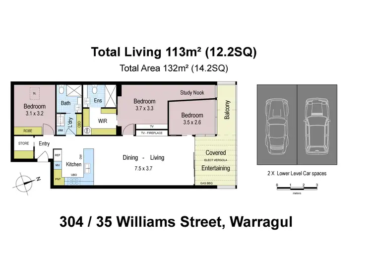 Floorplan of Homely apartment listing, 304/35 Williams Street, Warragul VIC 3820