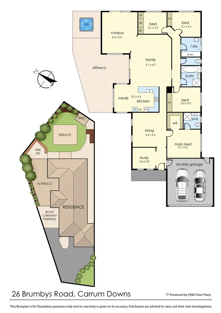 Floorplan of Homely house listing, 26 Brumbys Road, Carrum Downs VIC 3201