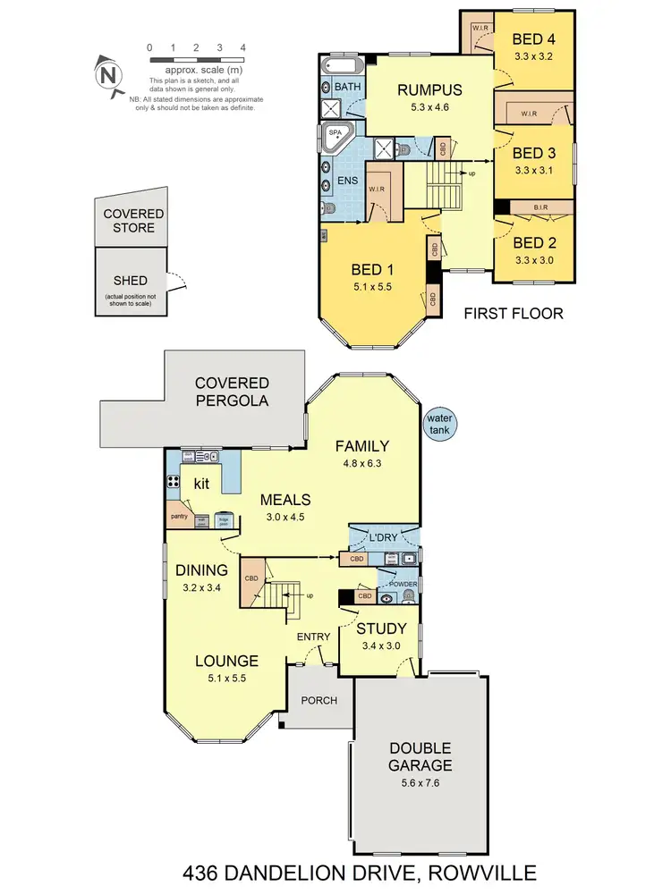 Floorplan of Homely house listing, 436 Dandelion Drive, Rowville VIC 3178
