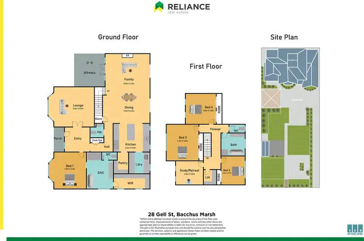 Floorplan of Homely house listing, 28 Gell Street, Bacchus Marsh VIC 3340