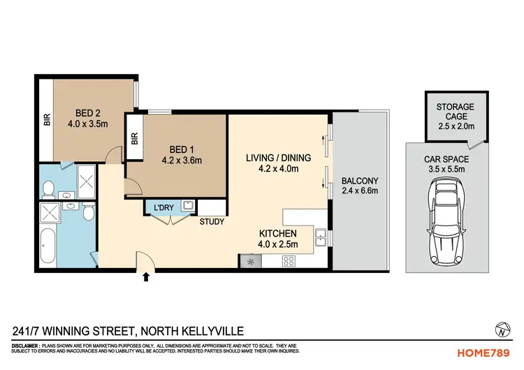 Floorplan of Homely apartment listing, 241/7 Winning Street, North Kellyville NSW 2155