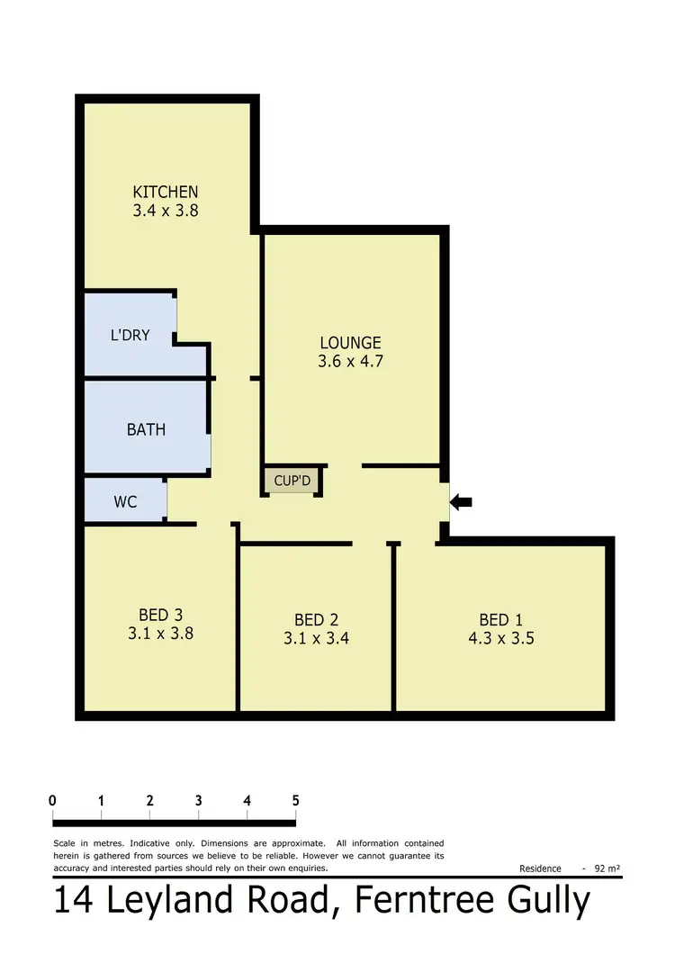 Floorplan of Homely house listing, 14 Leyland Road, Ferntree Gully VIC 3156