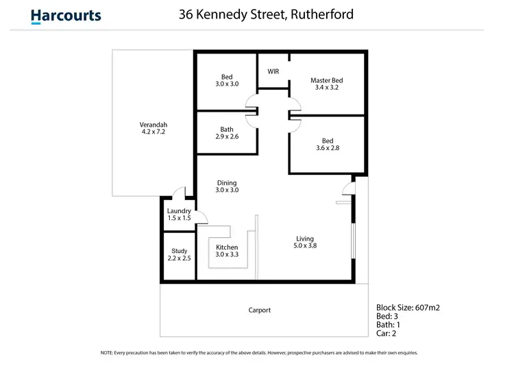 Floorplan of Homely house listing, 36 Kennedy Street, Rutherford NSW 2320