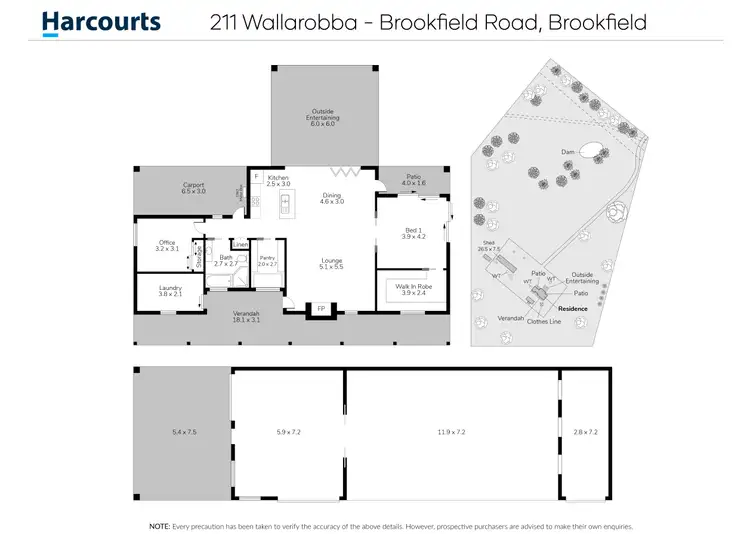Floorplan of Homely house listing, 211 Wallarobba-Brookfield Road, Brookfield NSW 2420