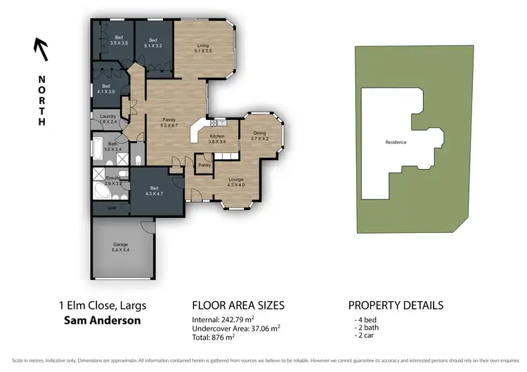 Floorplan of Homely house listing, 1 Elm Close, Largs NSW 2320