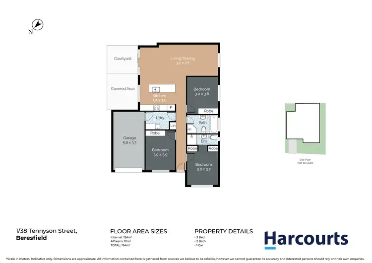 Floorplan of Homely house listing, 1/38 Tennyson Street, Beresfield NSW 2322