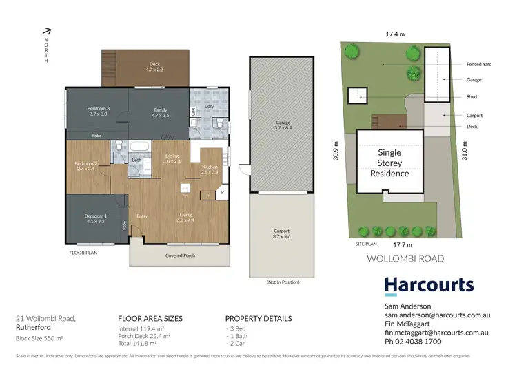 Floorplan of Homely house listing, 21 Wollombi Road, Rutherford NSW 2320